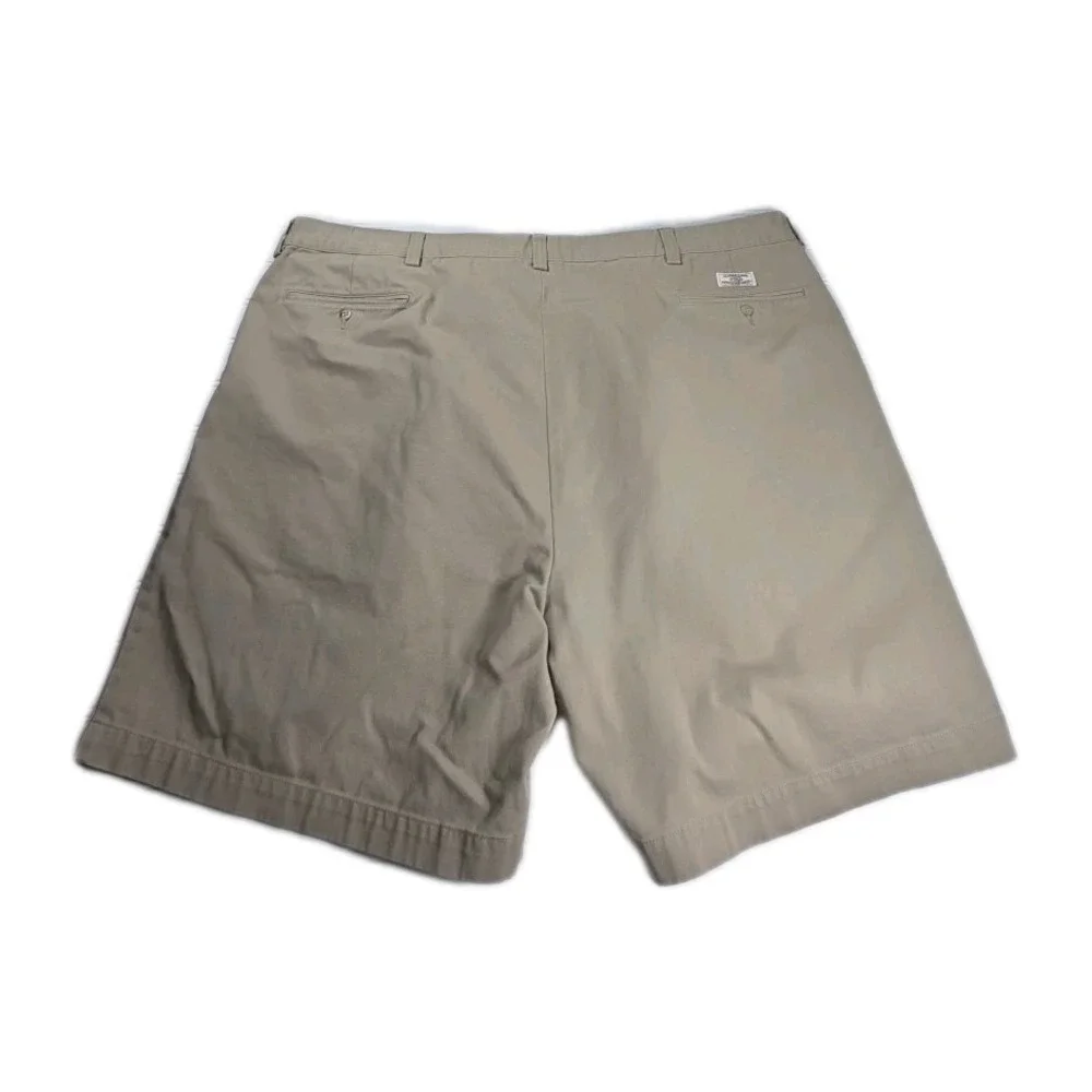 Polo Ralph Lauren Tyler Pleated Chino Shorts BEIGE Men's 50 Vintage Y2K Preppy‎